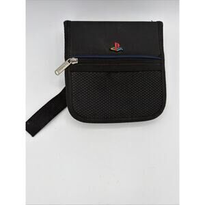 Vintage Sony Playstation PS1 20 Disc Game CD Zipper Holder Carrying Case Square